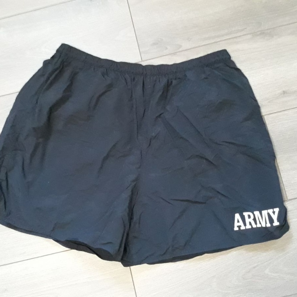 VINTAGE ARMY BLACK SHORTS LARGE MEN'S
